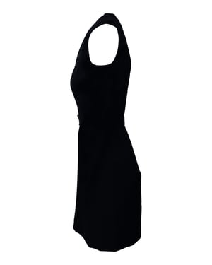 Balenciaga V-ringad klänning i svart triacetat