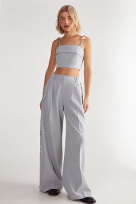 Premium Tailored Chain Strap Top