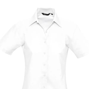 SOLS Dames/Dames Elite Oxford Business Blouse met korte mouwen (Wit)