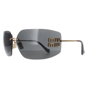 Miu Miu Rimless Womens Gold Dark Grey MU54YS