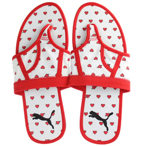 Puma Brief Case Graphic Dam Svart/Röd Flip-Flops