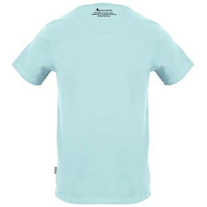 Aquascutum Large Shield Aldis Logo Sky Blue T-Shirt