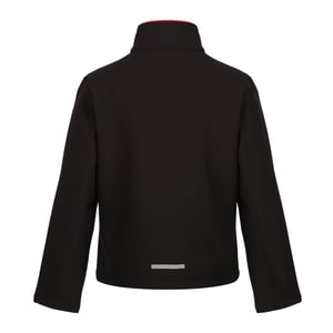 Regatta Kinder/Kids Ablaze 2 Layer Soft Shell Jas (Zwart/Klassiek Rood)