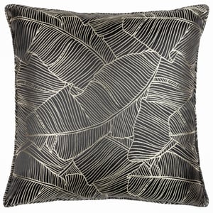 Wylder Tropics Seymour Embroidered Jacquard Satin Piped Cushion Cover