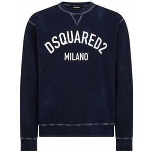 Dsquared2 Milano Logo Cool Fit marineblauw sweatshirt