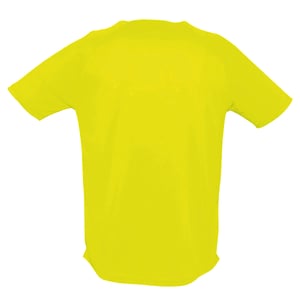SOLS Mens Sporty Short Sleeve Performance T-Shirt (Neon Yellow)