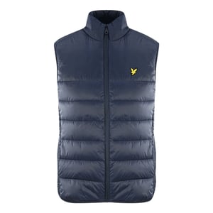 Lyle & Scott Golden Eagle Logo Navy Blue Wadded Gilet