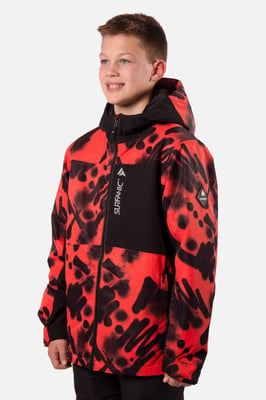 Misfit Vandal Print Jacket Orange