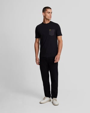 Lyle & Scott Tonal Pocket T-Shirt Svart