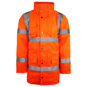 Dickies Hoge Zichtbaarheid Motoroway Veiligheid Heren Oranje Jas