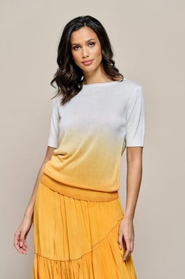 Corbyn Top Offwhite / Warmgeel