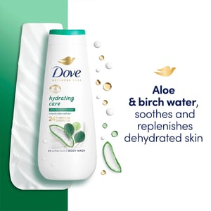 Dove Advanced Care Body Wash Hydrating Care 24H Renewing Micromoisture, 4x400ml