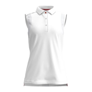 Forelson Womens/Ladies Stow Sleeveless Polo Shirt (White)