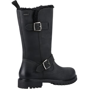 Hush Puppies Winnie Leren Vrouwen Laarzen Zwart
