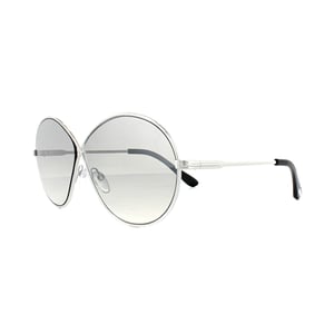 Tom Ford Solglasögon 0564 Rania 02 18C Shiny Rodium Smoke Grey Mirror