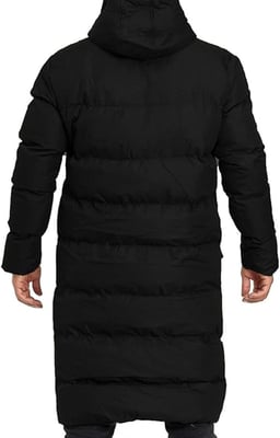 Soulstar Mens Banana Parka Padded Jacket Puffer Longline