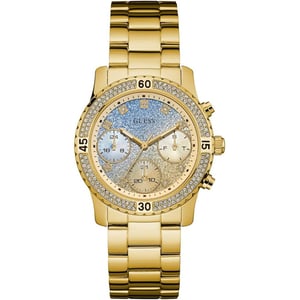 Guess W0774L2 Analoog Quartz Staal Goud Vrouwenhorloge