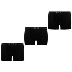 Nicce 3-Pack Cubar Mens Black Boxer Shorts