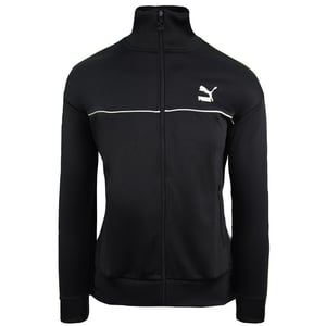 Puma Zip Up Track Jacket Long Sleeve Black Womens Track Top 595943 01