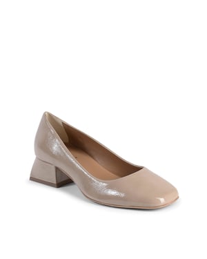 19V69 Italia Dam Högklackad Ballerina Sofia Naplack Cappuccino