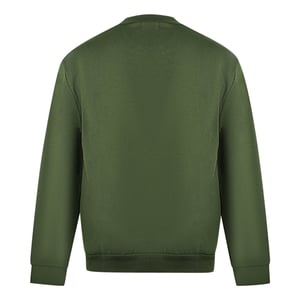 Cavalli Class Leopardmönstrad Logotyp Olivgrön Tröja