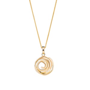 Orphelia 'Apolline' Dames 925 Sterling Zilveren Ketting met Hanger - Goud ZH-7500/G