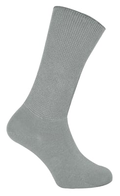 Extra Wide Bamboo Oedema Socks | Dr.Socks | Mens & Ladies | Socks for Swollen Feet Ankles Legs & Diabetics - Grey