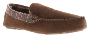 Hush Puppies Mens Moccasin Slippers Andreas Suede Leather brown