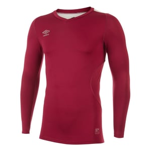 Umbro Mens Elite V Neck Base Layer Top (New Claret)
