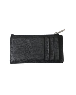 Dior Zipped Card Holder in Beige and Black Jacquard