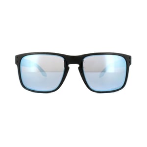 Oakley Zonnebril Holbrook OO9102-C1 Gepolijst Zwart Prizm Diepe Water Gepolariseerd