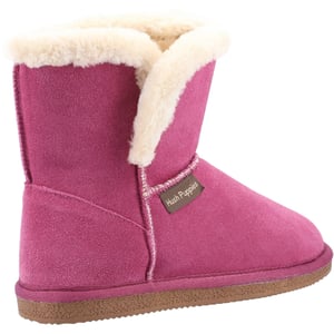 Hush Puppies Womens/Ladies Ashleigh Suede Slipper Boots (Rose)