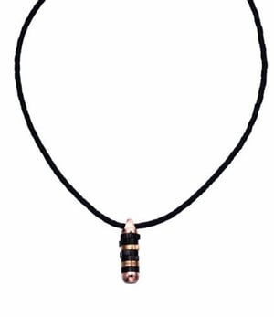 Police: "Cam" Black Leather Necklace