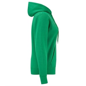 Fruit of the Loom Ladies Lady Fit Hooded Sweatshirt / Hoodie med huva (Heather Green)