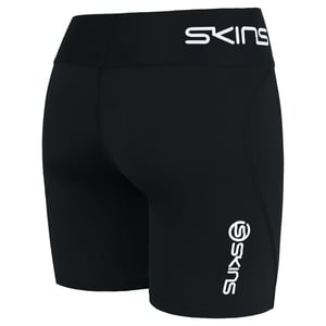 Skins Series-1 Stretch Waist Black Mens Training Half Tights Shorts SO00100029001