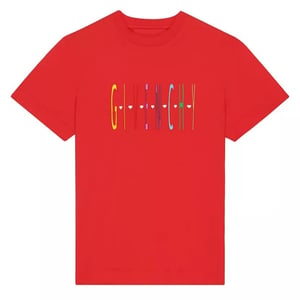 Givenchy Heart-logo slim-fit rood T-shirt