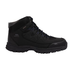 Trespass Mens Finley Waterproof Walking Boots (Black/Blue)