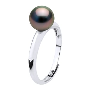 Ring Domed - Real Cultured Tahiti Pearl Round 7-8 mm
