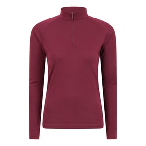 Mountain Warehouse Talus Zip Neck långärmad termotröja för damer/kvinnor (rosa)