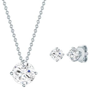 Rafaela Donata Female Sterling Silver Set (Necklace + Earring)