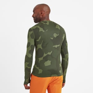 Snowdon Mens Thermal Crewneck Light Grey Camo
