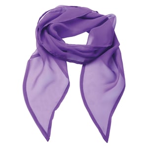 Premier Uniseks sjaal van chiffon in kleuren voor volwassenen (Rijke Violet)