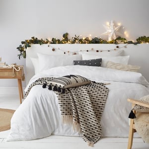 Sophisticated Tufted Christmas Tree Duvet Cover Set