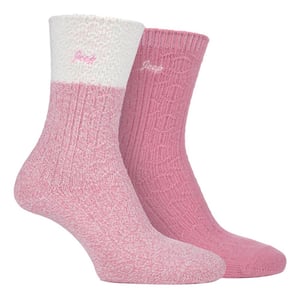 Jeep - 2 Pack Ladies Supersoft Hiking Boot Socks