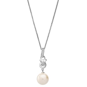 Orphelia 'Clara' Dames 925 Sterling Zilveren Set: Ketting-Pendant + Oorbellen - Zilver SET-7515