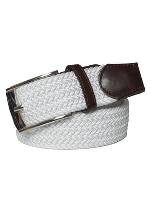 Enzo Unisex Belt - White