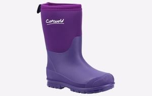 Cotswold Hilly Neoprene Tpr+neopreen Kinderen Paarse Regenlaarzen