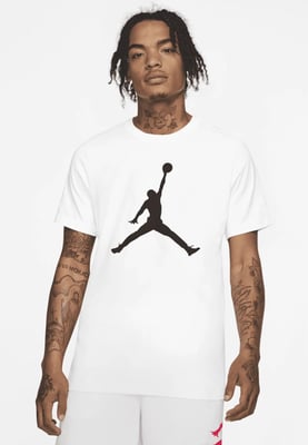 NIKE Mens M J Jumpman SS Crew T Shirt in White
