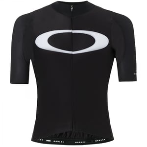 Oakley Premium Branded Zip Up Svart Cykeltröja för herrar 434143 02E