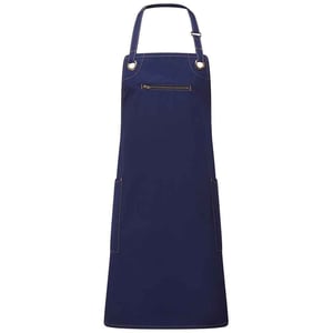 Premier Barley Recycled Full Apron (Navy/Camel)